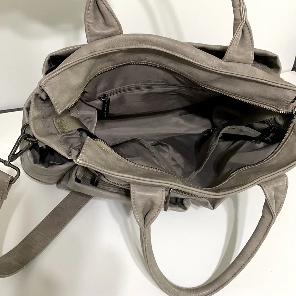 The Honest Company Luxe Vegan Everything Diaper Bag Faux Leather